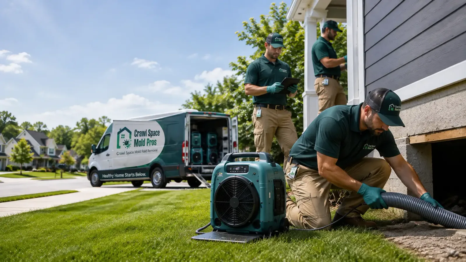 Crawl Space Mold Removal in Lawrence, MI